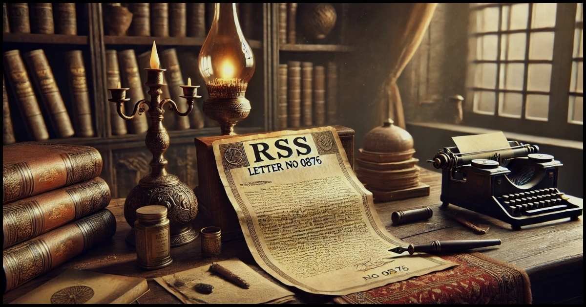 RSS Letter No 0876