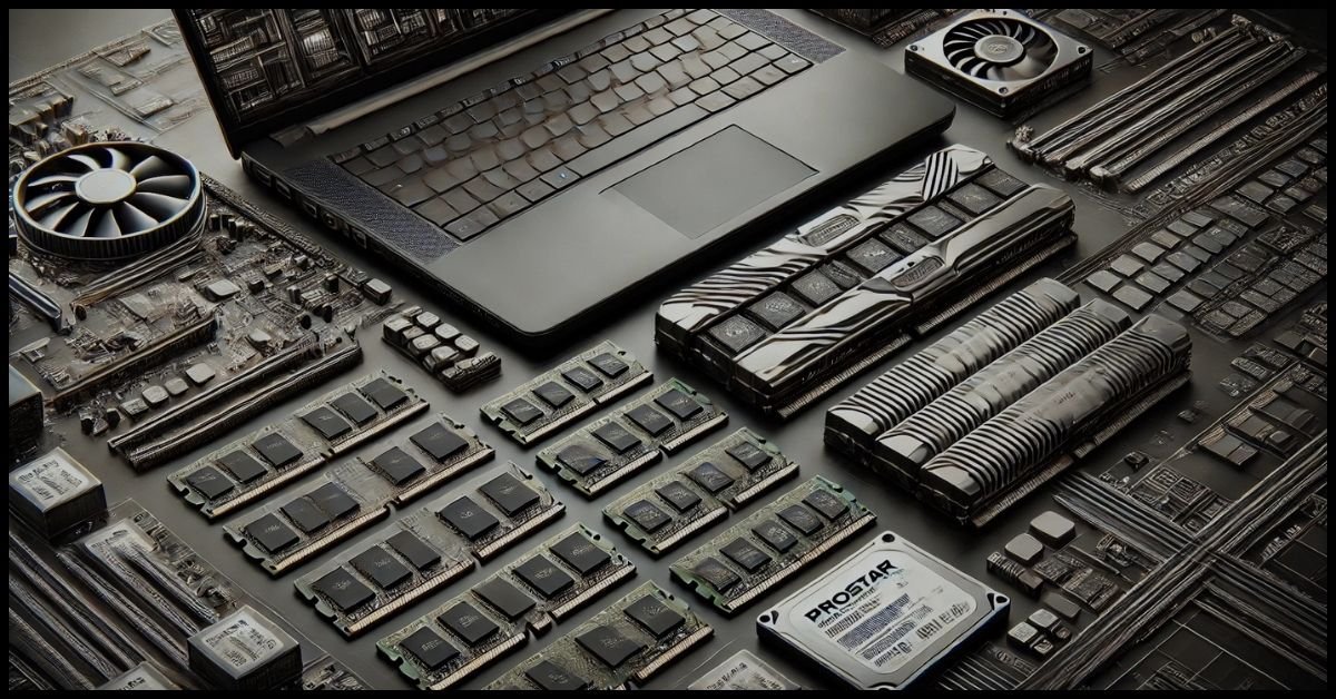 Types of memory compatible with ProStar Laptop NH58AF1.